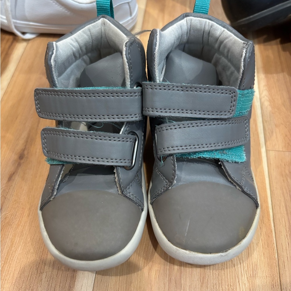 Gray Ten Little Kids High Top Sneakers
